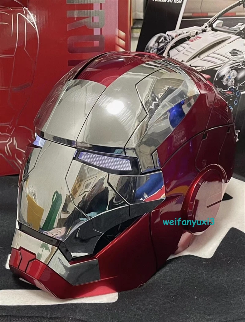 IN US! Iron Man MK5 Helmet Wearable English Voice-controlled Autoking Mask Gift 07FC0E-D4 - KOEEK