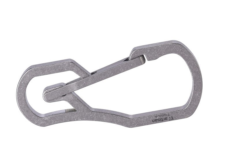 Titanium Alloy Mechanics Key Carabiner Hanging Waist Keychain Outdoor EDC Buckle 07FC0E-D4 - KOEEK