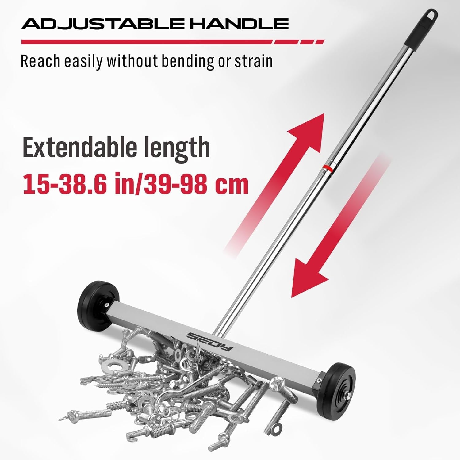 new Magnet Sweeper Magnetic Nail Roller: 17-Inch Heavy Duty Pickup... 07FC0E-D4 - KOEEK