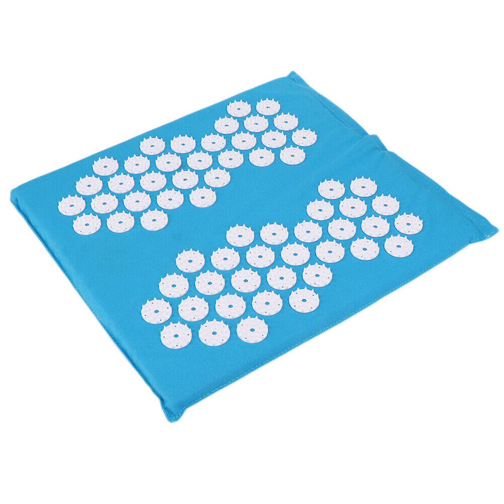 new Acupuncture Mat Massage Mats Cushion For Care Pain Fatigue Relief(Blue ) HGF koeek - KOEEK