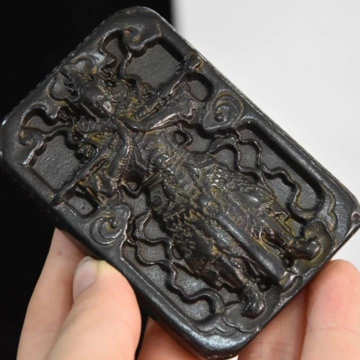 Tibetan Natural Meteorite Vajra Warrior Amulet Hongshan Culture Meteorite 07FC0E-D4 - KOEEK