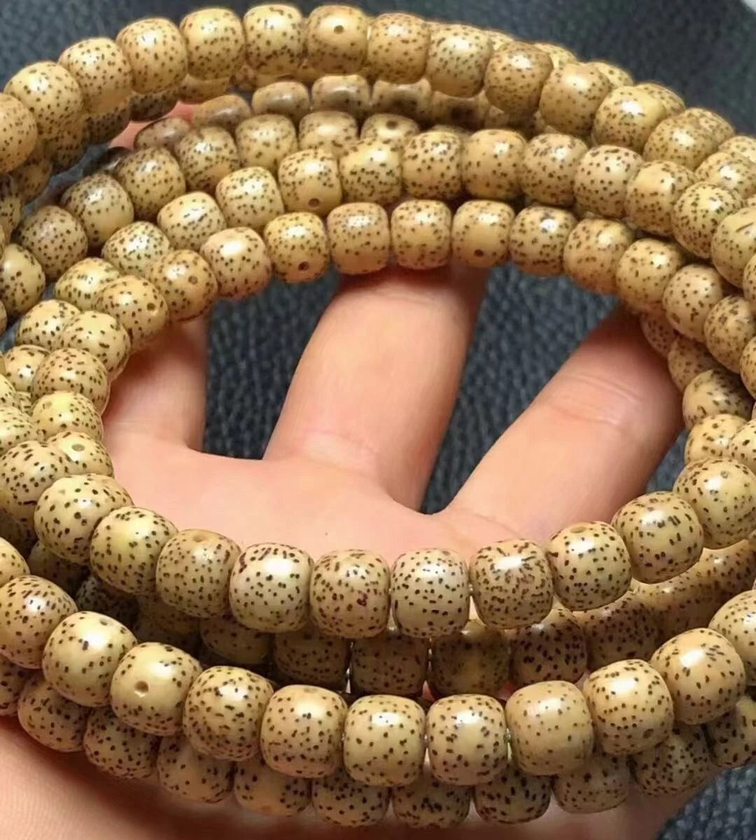 120 Beads Mala Necklace 8×9mm Star & Moon Bodhi Prayer ecology HaiNan 07FC0E-D4 - KOEEK