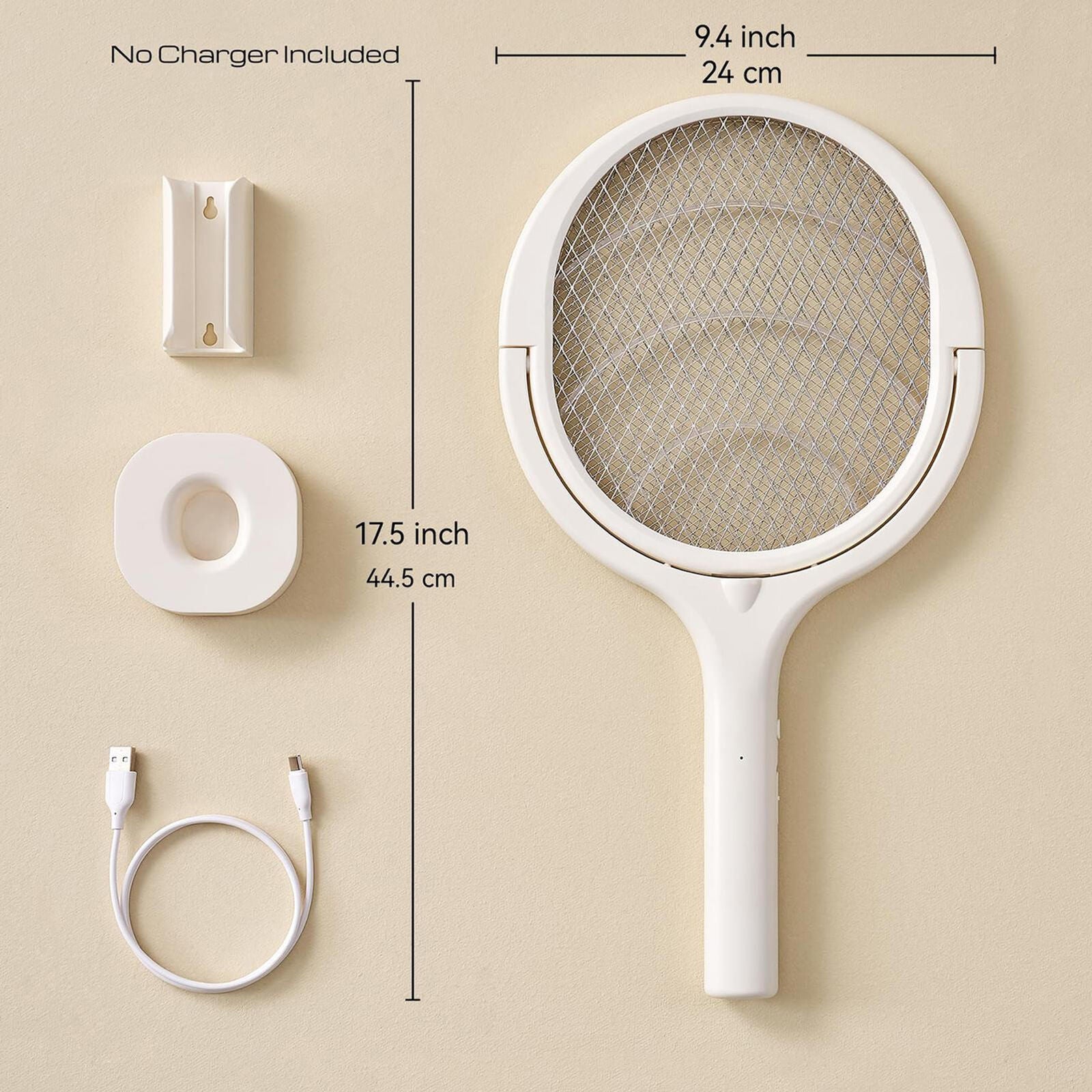 new Bug Zapper Racket Fly Swatter Mosquito Bat Wasp Electric Insect Killer USB koeek - KOEEK