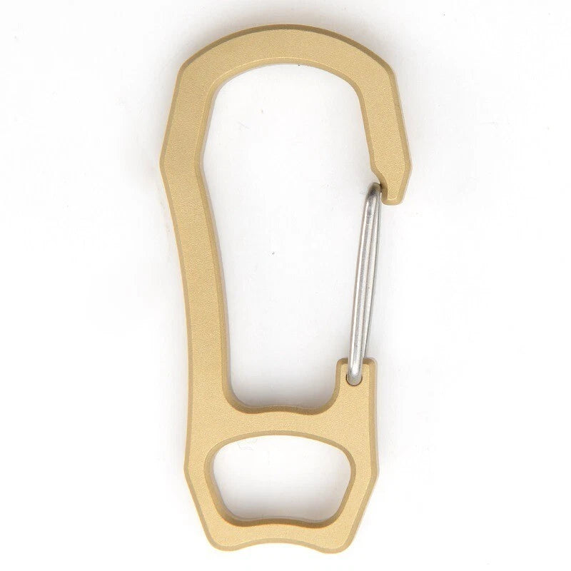 Solid Brass Carabiner Key Ring Key Chain Buckle Clip Snap Hook Handbag Clasp EDC 07FC0E-D4 - KOEEK