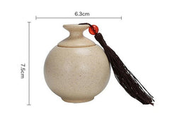 Portable Sealed Porcelain Caddy Spice Ceramics Jar Oolong Tea Candy Storage Tank 07FC0E-D4 - KOEEK