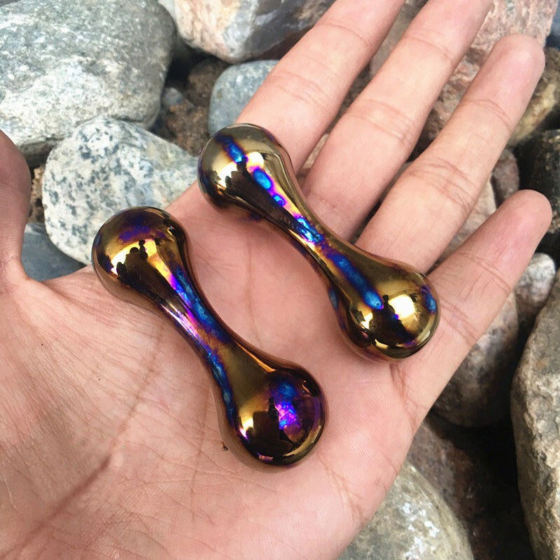 EDC Solid Titanium Begleri Unzip Toys Knucklebone Turn Bone Finger Dumbbell Gift 07FC0E-D4 - KOEEK