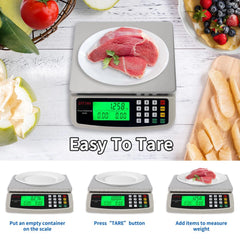 Commercial Food Scale 40KG Large Digital Scale Baking Cooking Bread Meat Weights