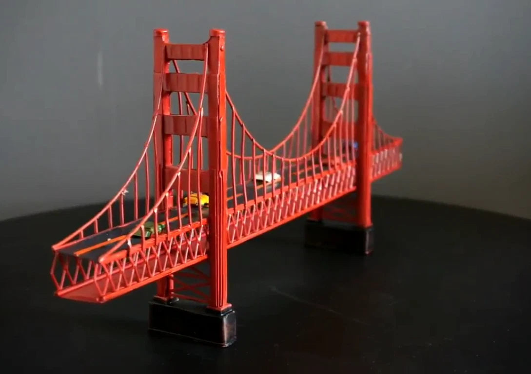Ironwork San Francisco Golden Gate Bridge Model Handmade  Retro Ornaments Gift 07FC0E-D4 - KOEEK