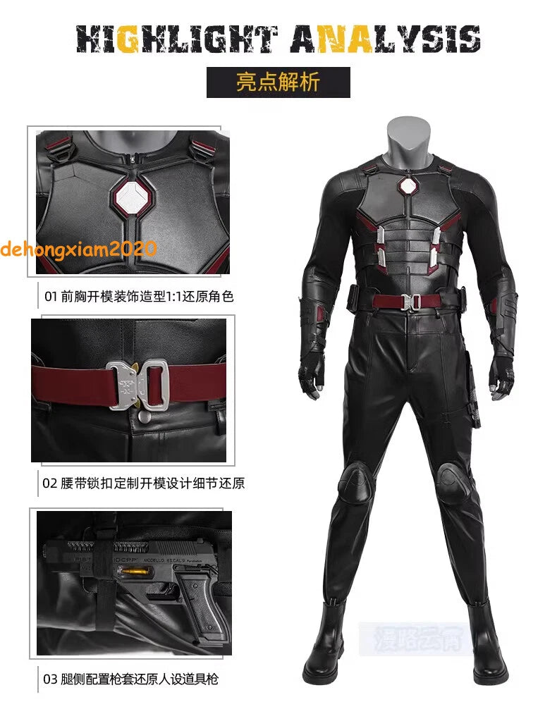Deadpool 3 Blade Cosplay Costume Outfits Men Vest Pants Shoes Full Set Halloween 07FC0E-D4 - KOEEK