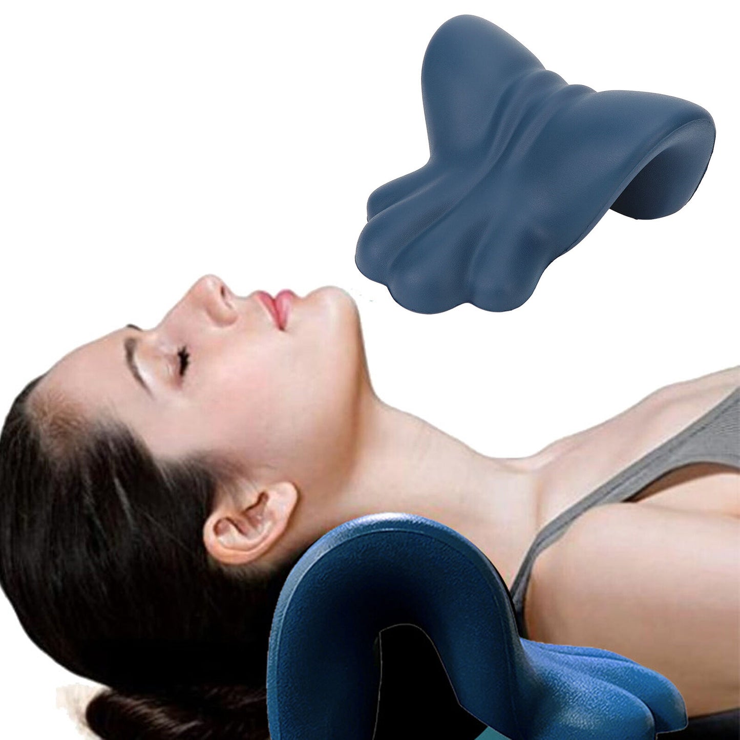 new Neck Shoulder Relaxer Traction Device Relieve DisSpine Alignment Stretcher HGF koeek - KOEEK