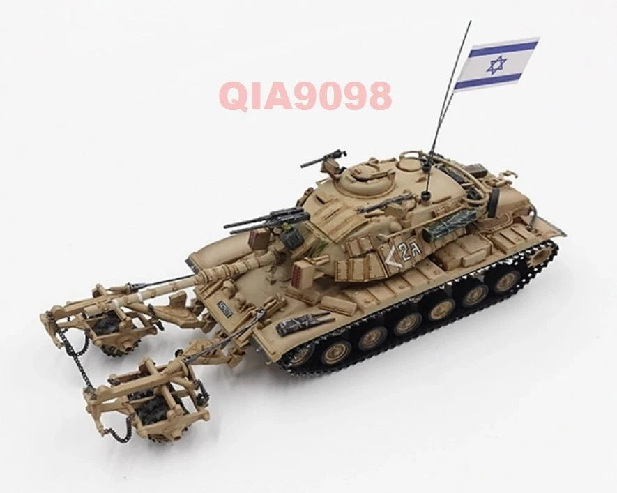 1:72 Scale IDF M60A1 [Magach B] Blazer Tank With KMT-4 Mine Roller Model 07FC0E-D4 - KOEEK