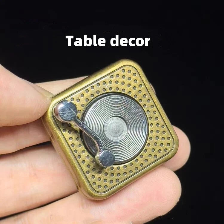Gramophone Stress Reduction Fingertip Gyroscope Snap Coins EDC Stress Relief Toy 07FC0E-D4 - KOEEK