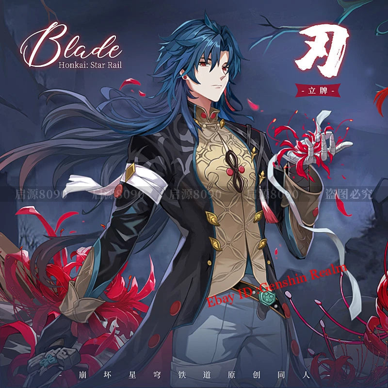 Anime Honkai: Star Rail Blade Acrylic Desktop Stand Figure Collection Decor 07FC0E-D4 - KOEEK