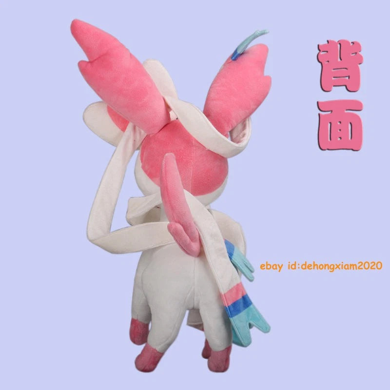 Game Character Sylveon 46cm Plush Doll Pillow Cosplay Stuffed Toy Xmas Gift 07FC0E-D4 - KOEEK