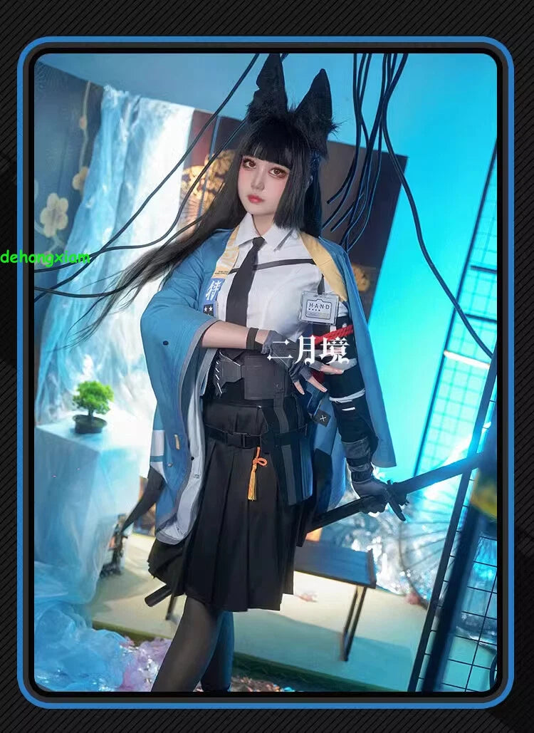 Zenless Zone Zero Hoshimi Miyabi Cosplay Costume Women Skirt Outfits Halloween 07FC0E-D4 - KOEEK
