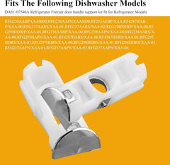 new DA61-07540A Door Handle Support Kit for Samsung Refrigerator - White 07FC0E-D4 - KOEEK