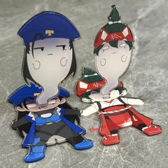 2Pcs/Set Overwatch Kiriko Acrylic Desktop Stand Figure Collection Decor Gift 07FC0E-D4 - KOEEK