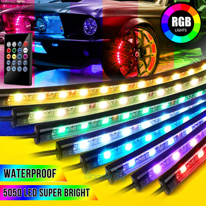 ny Luces Led De Colores Para Autos Iluminación Multicolor Debajo De La Carrocería