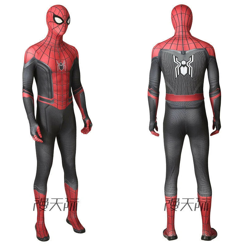 Spider-Man Far From Home Peter Benjamin Parker Cosplay Costume Suit Halloween 07FC0E-D4 - KOEEK