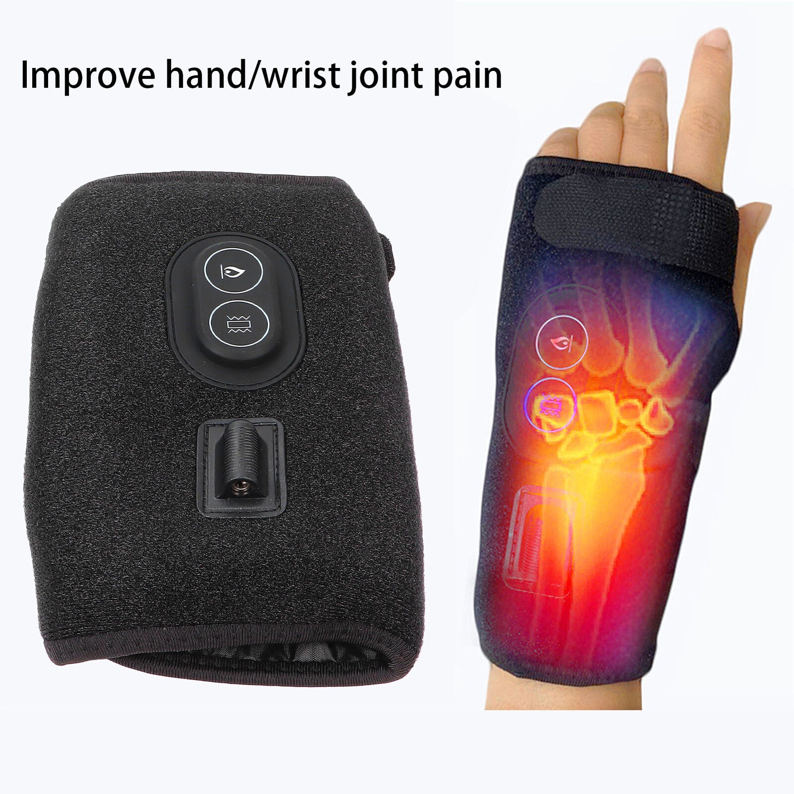 new Heating Wrist Massager Carpal Tunnel for Hand Brace Wrap USB Power koeek - KOEEK