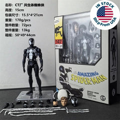 CT Toys No.147 Spider-Man Black Costume Comic Ver. 6″ Action Figure US STOCK CT_TOYS - KOEEK