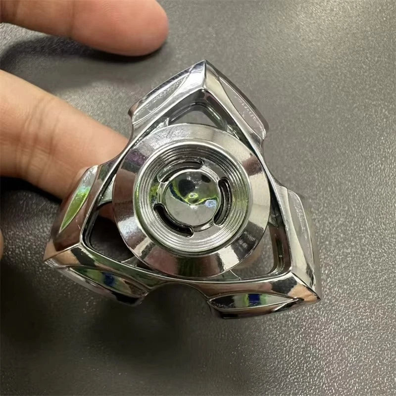 Modern Silver EDC Hand Spinner Zinc Alloy Fingertip Rotating Toy Fidget Spinner 07FC0E-D4 - KOEEK