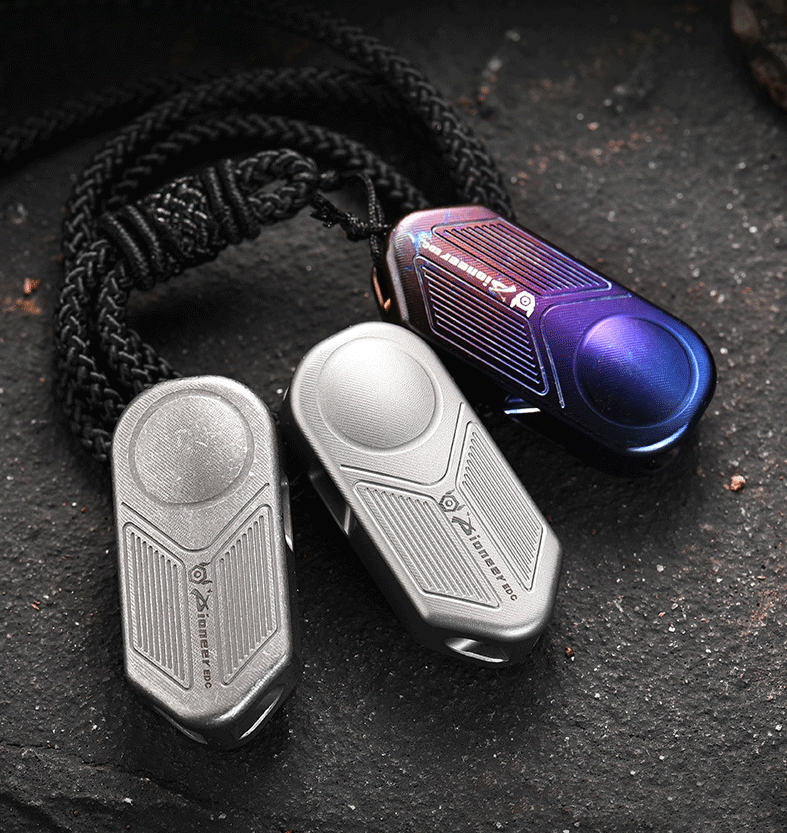 Titanium Safety Whistle Emergency Whistle Outdoor Hiking Hunting Survival Ti EDC 07FC0E-D4 - KOEEK