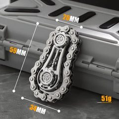 Chain Gear Stainless Steel Fidget Spinner Metal Hand Spinner EDC Fidget Toy Gift 07FC0E-D4 - KOEEK