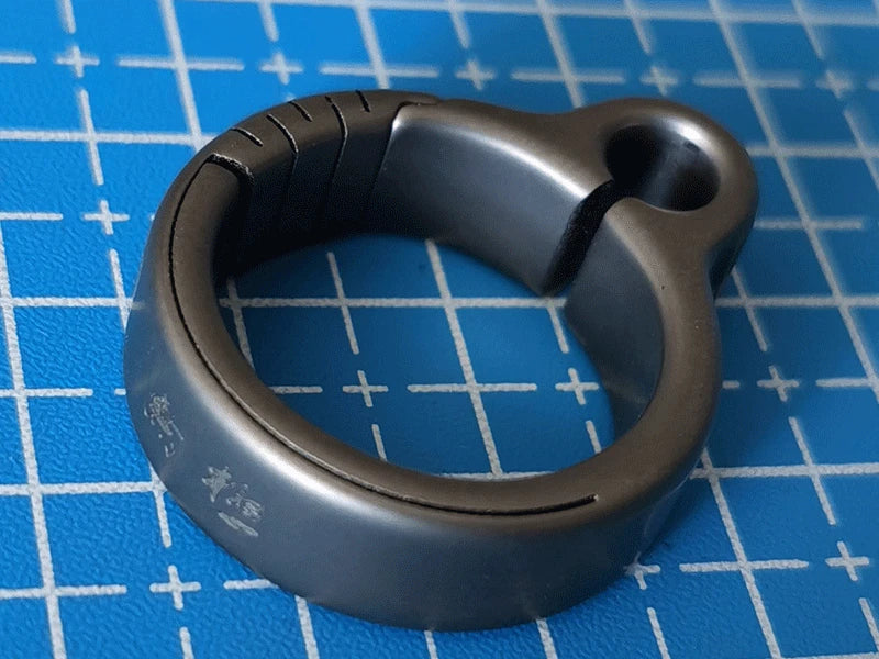 Frameless Safety Leisure Finger Ring Slingshots Titanium Shooting Catapult EDC 07FC0E-D4 - KOEEK