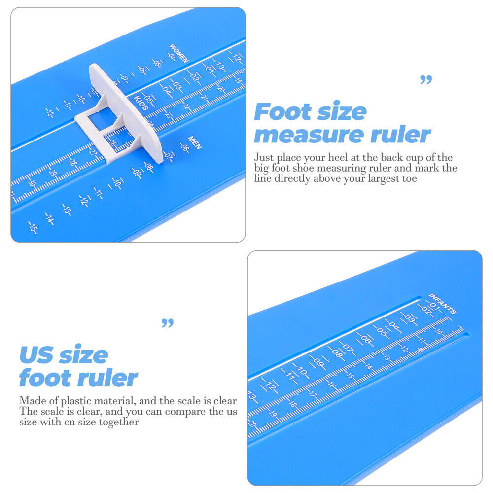 ny Skostørrelse Måleverktøy Fotmål Linjal Føtter Enhet US Sizer