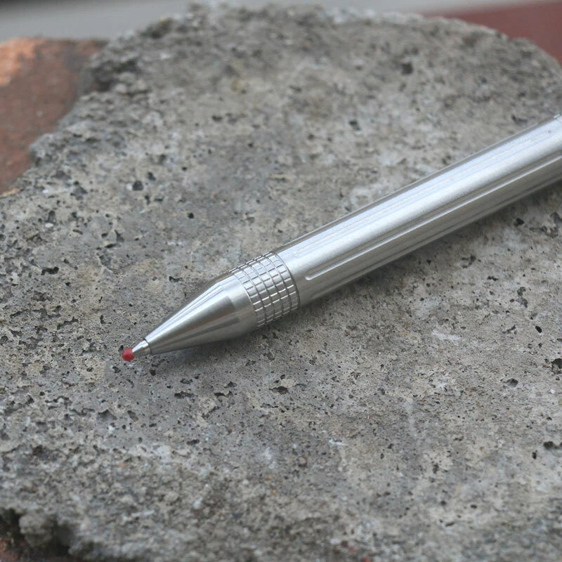 EDC Stainless Steel Pocket Ball Pen Business Office Signature Pen Outdoor Travel 07FC0E-D4 - KOEEK