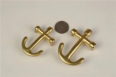 Men's Solid Brass Anchor shaped Belt Buckle Belt Buckles for 1.5" / 38mm Belt 07FC0E-D4 - KOEEK