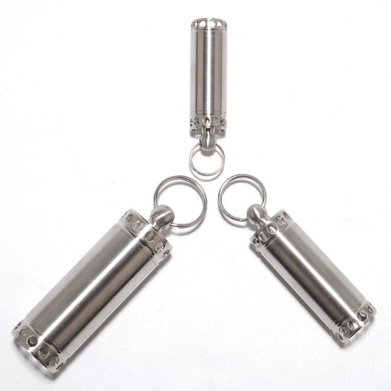 EDC High Stainless Steel Waterproof Storage Box Pill Case Outdoor Container Tool 07FC0E-D4 - KOEEK