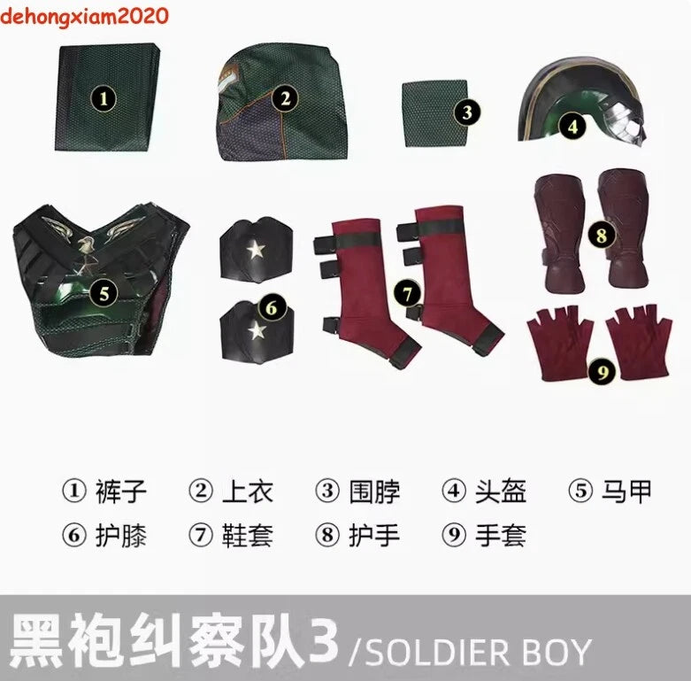 The Boys Season 3 Soldier Boy Costume Cosplay Suit Ver1 Anime Handmade suit HANDMADE - KOEEK