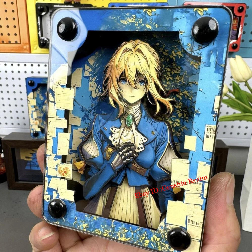 Anime Violet Evergarden Acrylic Brick 3D Card Figure Collection Decor Gift 07FC0E-D4 - KOEEK