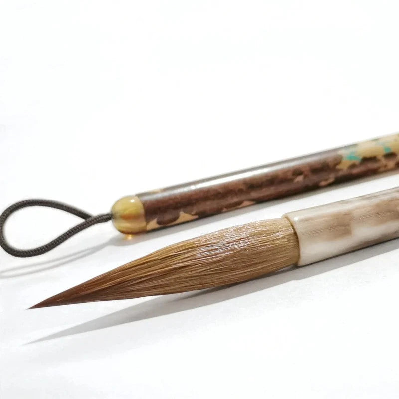 22cm Weasel Hair Handmade Professional Cursive Calligraphy Brush Drawing Pen 07FC0E-D4 - KOEEK