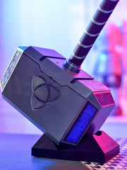 19in Marvel Legends Avengers Thor Mjolnir 1:1 Hammer Full Metal LED Sounds Prop 07FC0E-D4 - KOEEK