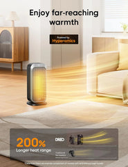 Silent space heater for indoor use,1500 Watt electric heater with remote control 07FC0E-D4 - KOEEK