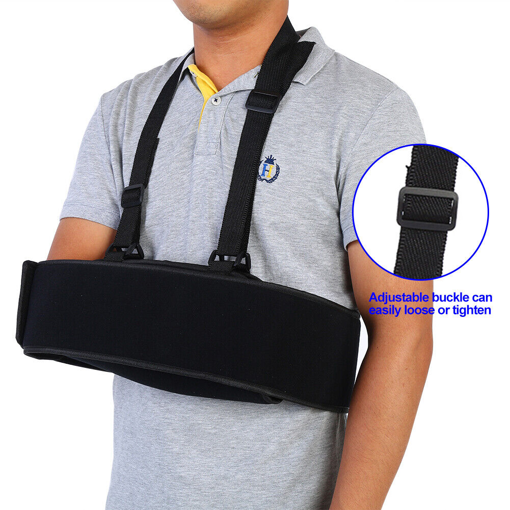 new Arm Sling Shoulder Immobilizer Arm Brace Wrist Fracture Fixation Strap HGF koeek - KOEEK