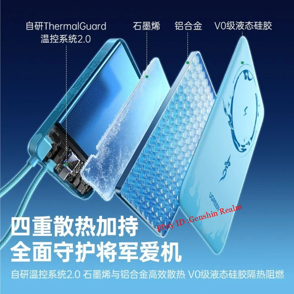 Anime Honkai: Star Rail Yao Guang 25 Watt Magnetic Power Bank Gift  (10,000 mAh) 07FC0E-D4 - KOEEK