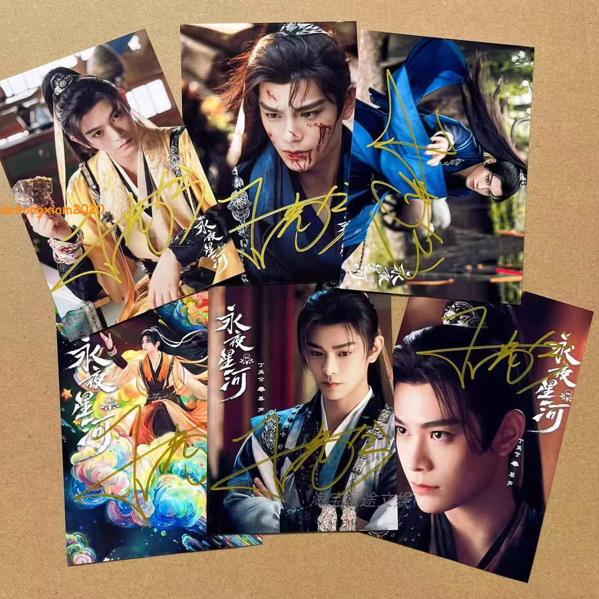 永夜星河Yong Ye Xing He 丁禹兮Ding Yuxi 虞书欣Yu Shuxin Hand Signed Photo Autograph Photos 07FC0E-D4 - KOEEK
