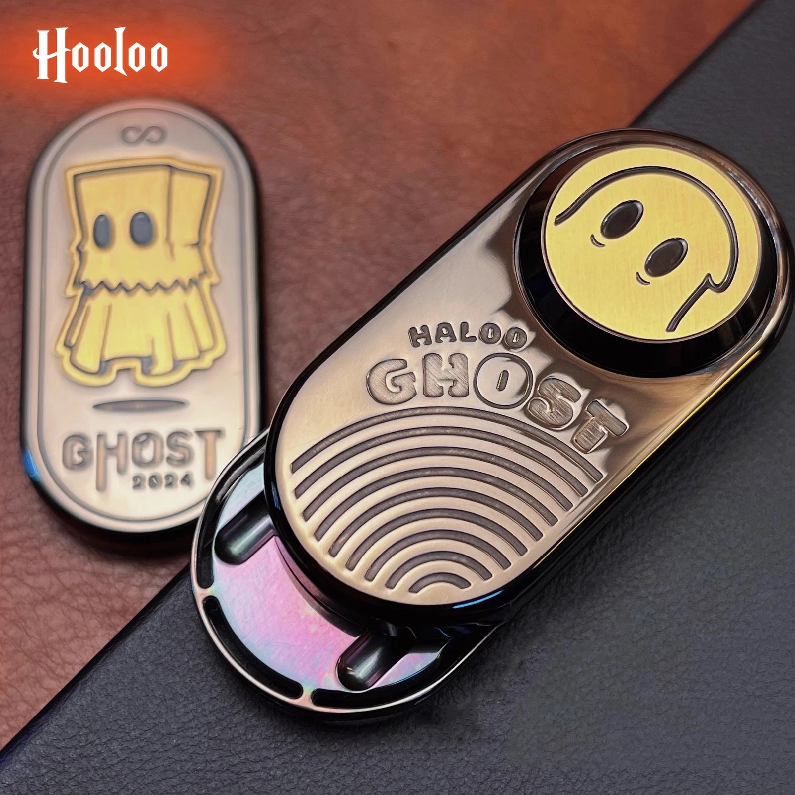 Novel Ghost EDC Fidget Slider Three-layer Mechanical Fidget Adults Toy 07FC0E-D4 - KOEEK