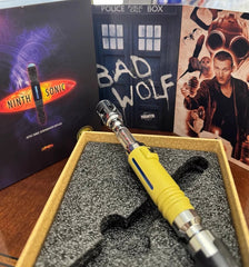 US NOW! Doctor Who Master 9th Sonic Screwdriver Scalable LED Replica Prop Gifts 07FC0E-D4 - KOEEK