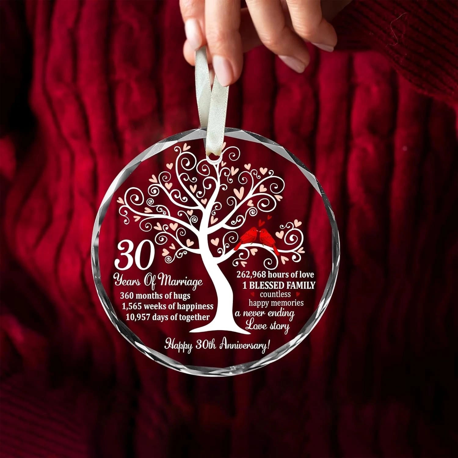 30th wedding anniversary decorations, suitable for husbands, wives, and parents 07FC0E-D4 - KOEEK