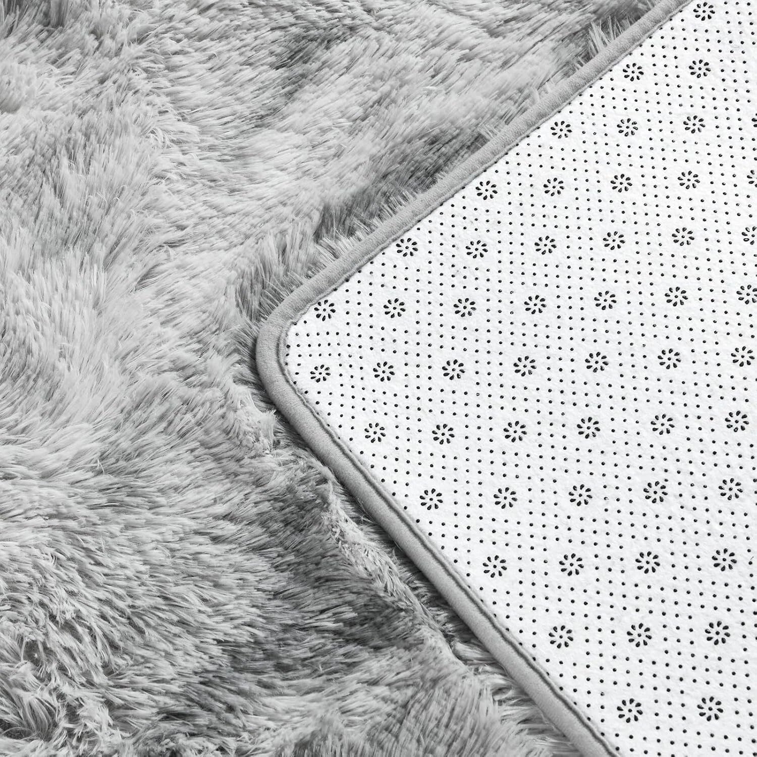 Large Shag Area Rugs 6 x 9,Tie-Dyed Plush Fuzzy Rugs for Living Room,Ultra Soft 07FC0E-D4 - KOEEK