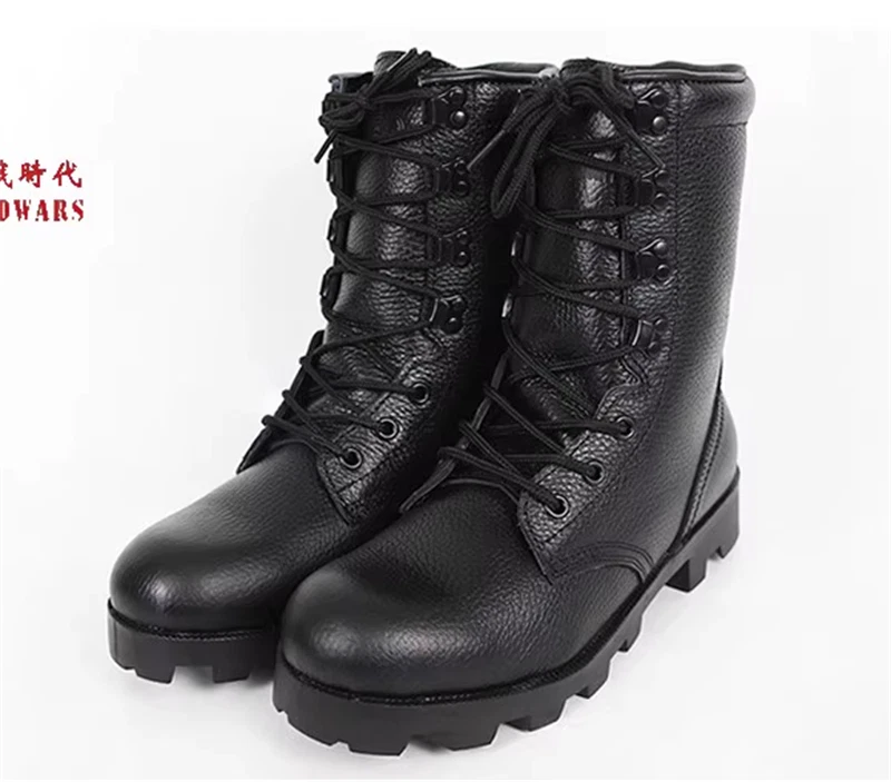 Russian DPR Men Motorcycle Combat Boots Military Boots Ankle Leather Shoes Boots 07FC0E-D4 - KOEEK
