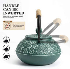 Cast Iron Teapot, 30oz/900ml Tetsubin Tea Pot with Infuser for Loose Leaf 07FC0E-D4 - KOEEK