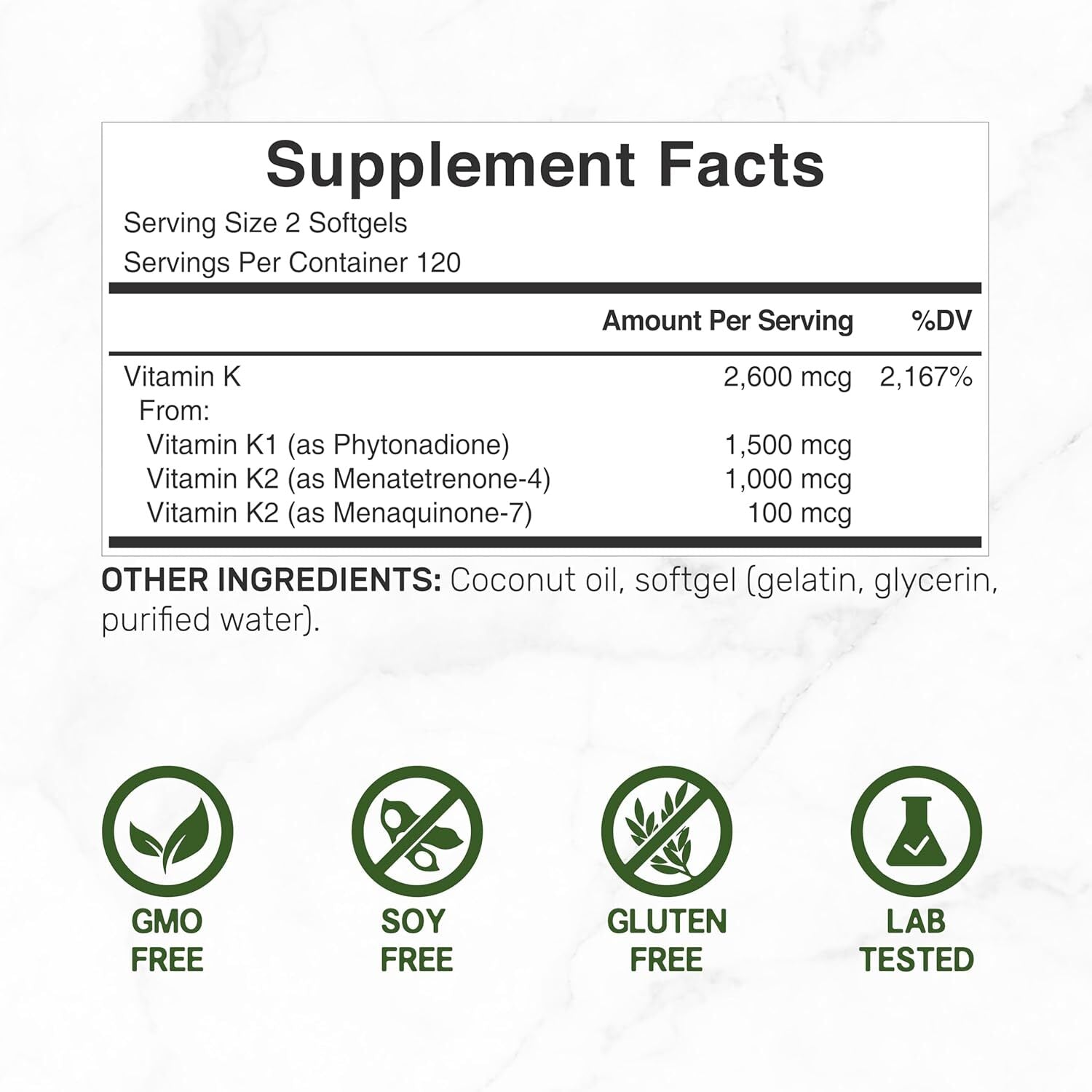 new DEAL SUPPLEMENT Premium Vitamin K Complete - High Potency K2 (MK-7... DEAL SUPPLEMENT - KOEEK
