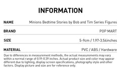 Cute Minions Bedtime Stories By Boxb And Tim Series Figures 1.97-3.54inches Hot