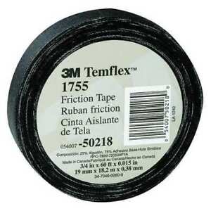 ny 3M 1755 3/4"X60' Stoffriktionstape, 1755, Temflex, In WX 60 Ft L, 13 Mil